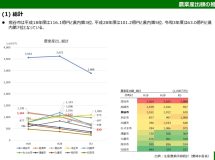 「熊谷市の農業算出額は15年間でおよそ半減(46%減)」熊谷市産業振興ビジョン(仮称)策定業務進捗報告1