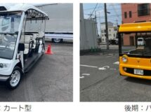 星川通りで「グリーンスローモビリティ」の実証実験が行われます。